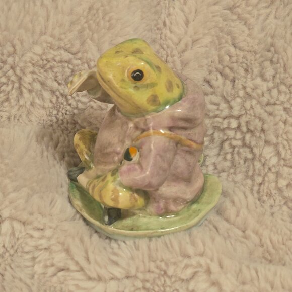 Vintage Rare Beswick England Beatrix Potter Mr. Jeremy Fisher Figurine - Picture 2 of 7